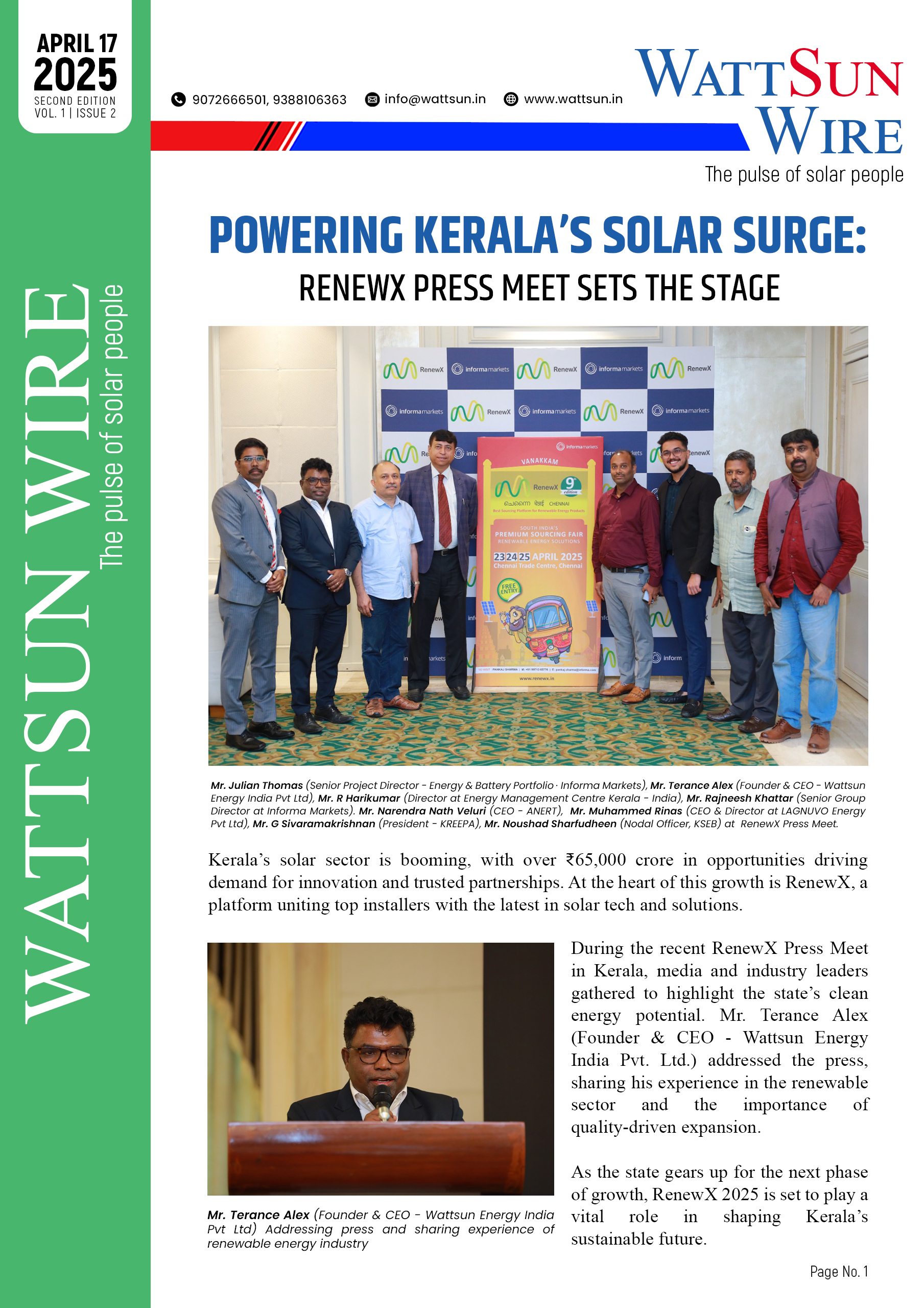 Wattsun - Never Ending Energy